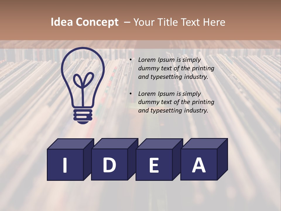 Arts Shelf Background PowerPoint Template