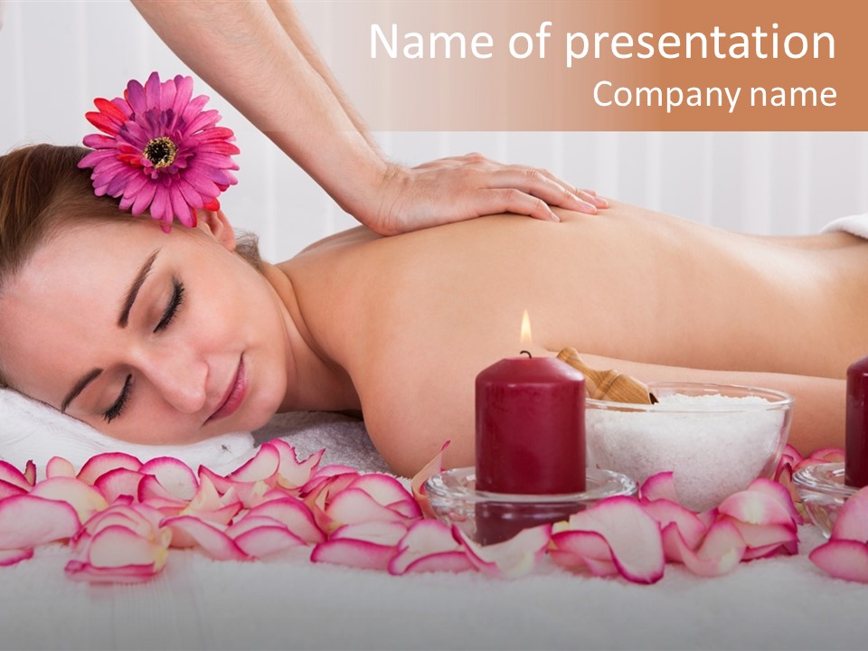 Topless Eyes Candle PowerPoint Template