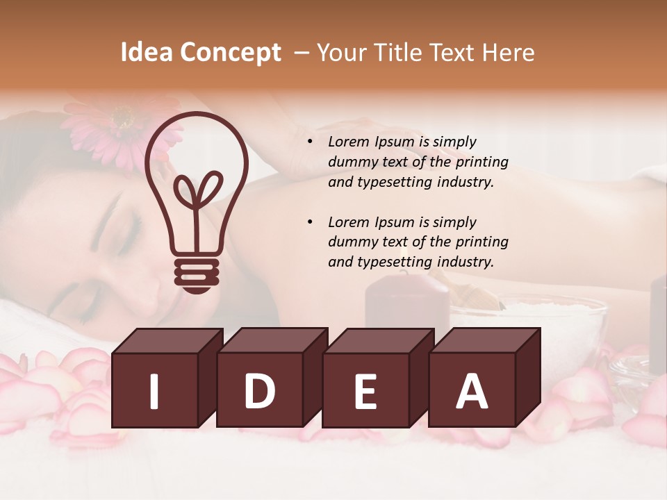 Topless Eyes Candle PowerPoint Template