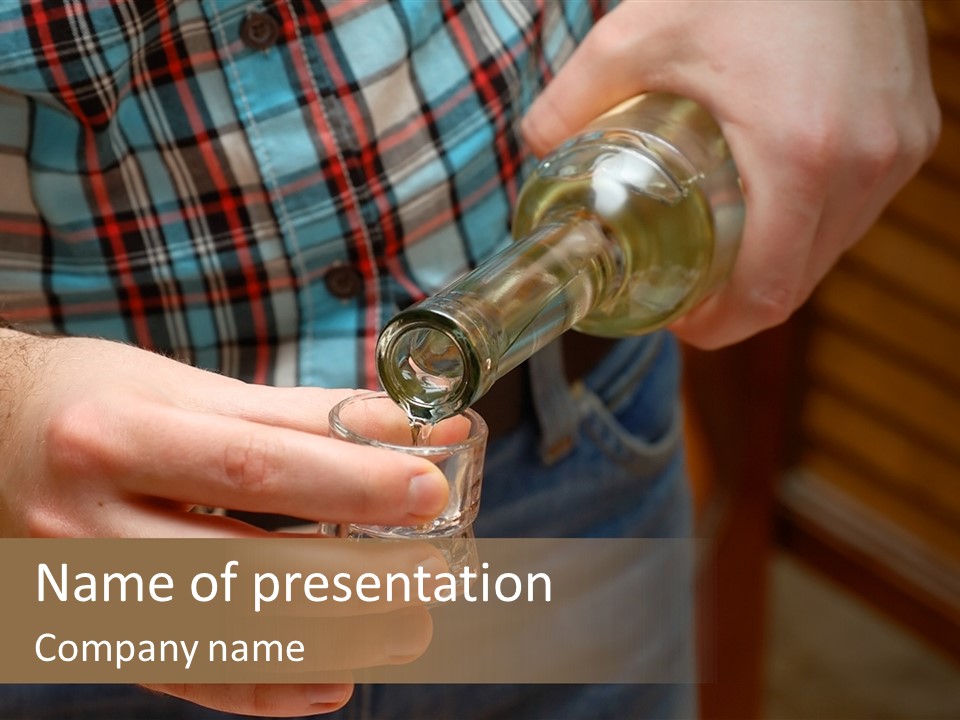 Bar Alcohol Transparent PowerPoint Template