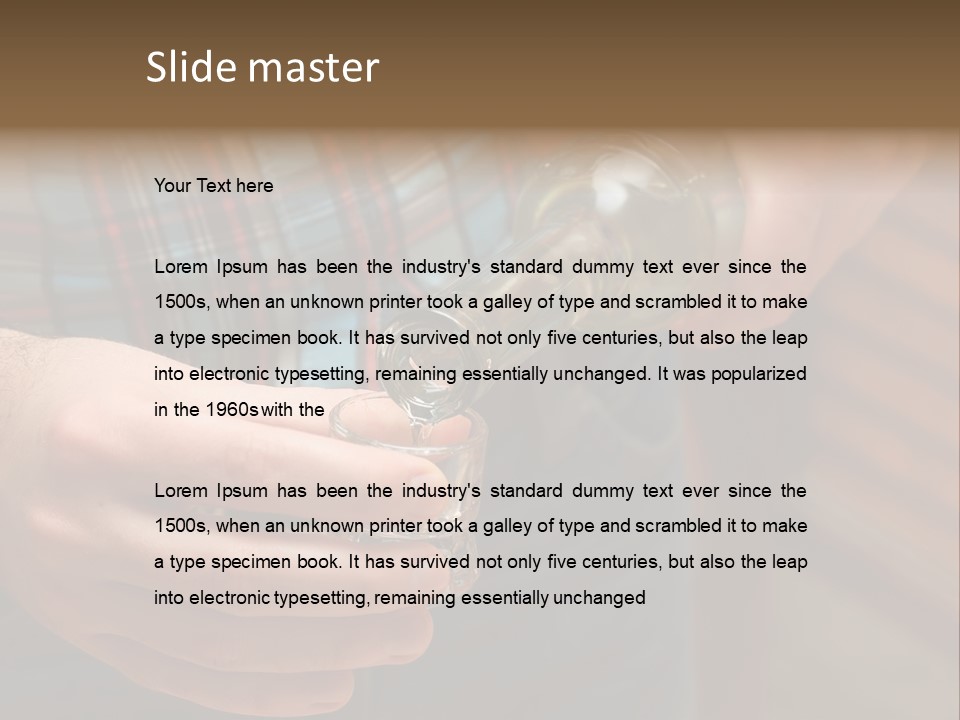 Bar Alcohol Transparent PowerPoint Template