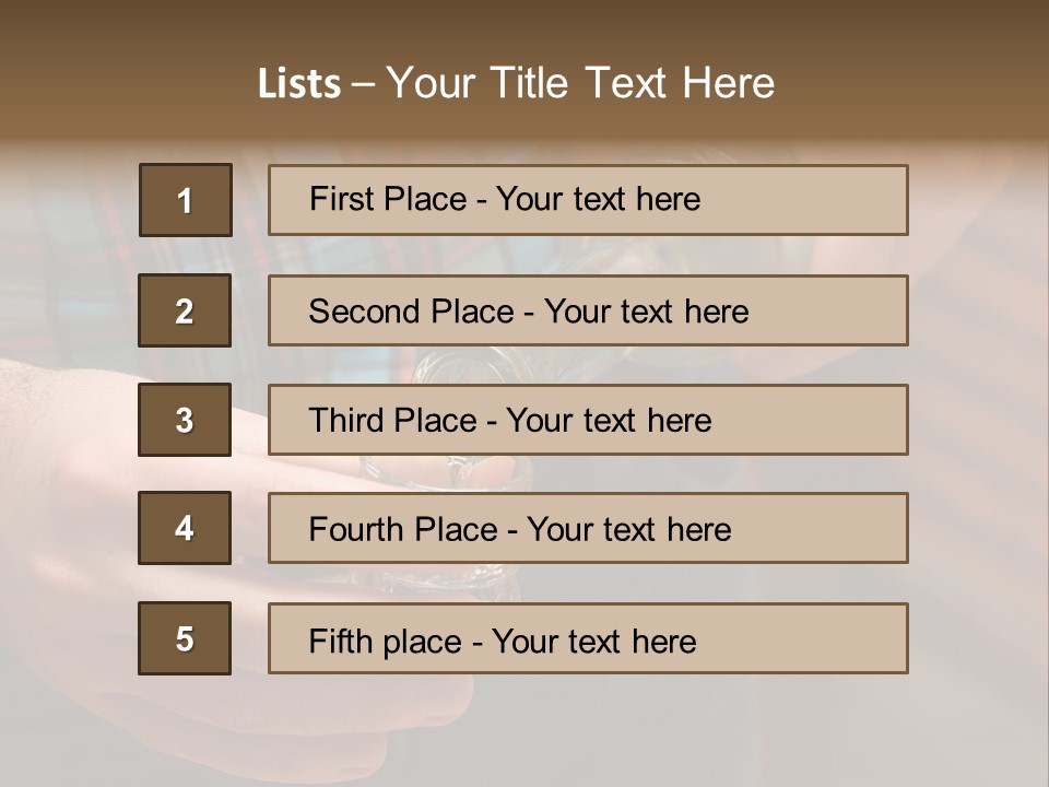 Bar Alcohol Transparent PowerPoint Template
