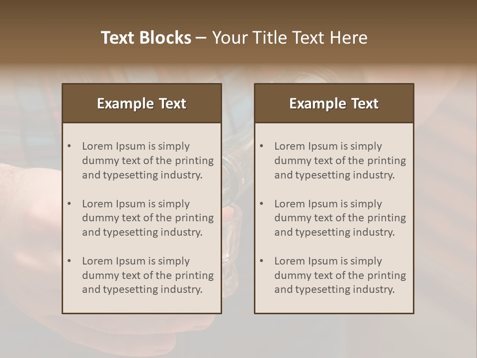 Bar Alcohol Transparent PowerPoint Template