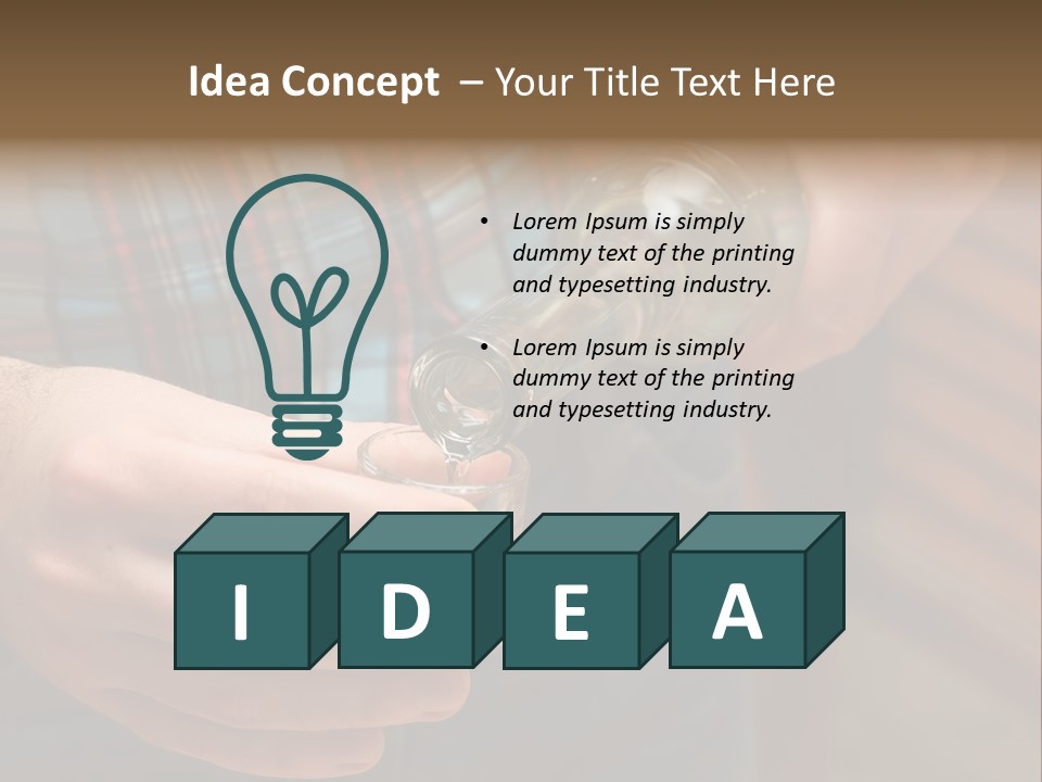 Bar Alcohol Transparent PowerPoint Template