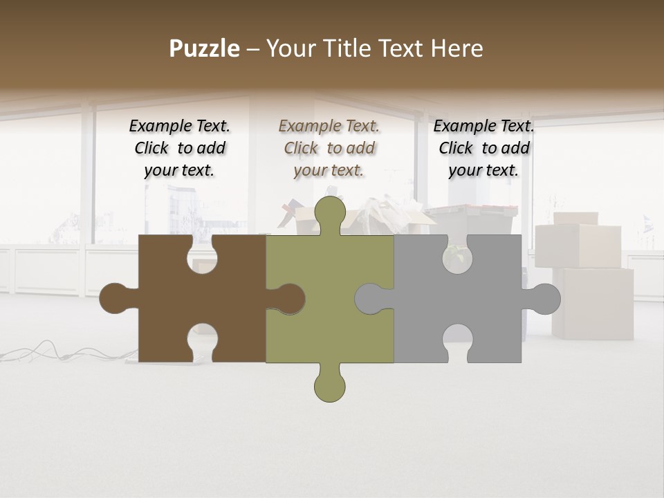 Floor Office Equipment PowerPoint Template