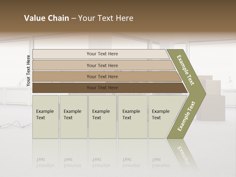 Floor Office Equipment PowerPoint Template