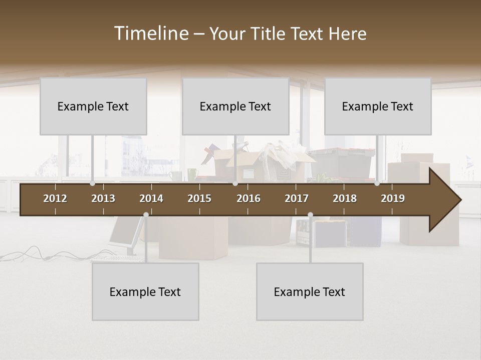 Floor Office Equipment PowerPoint Template