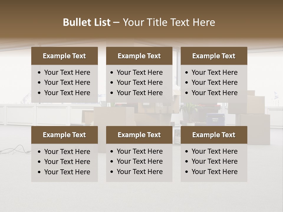 Floor Office Equipment PowerPoint Template