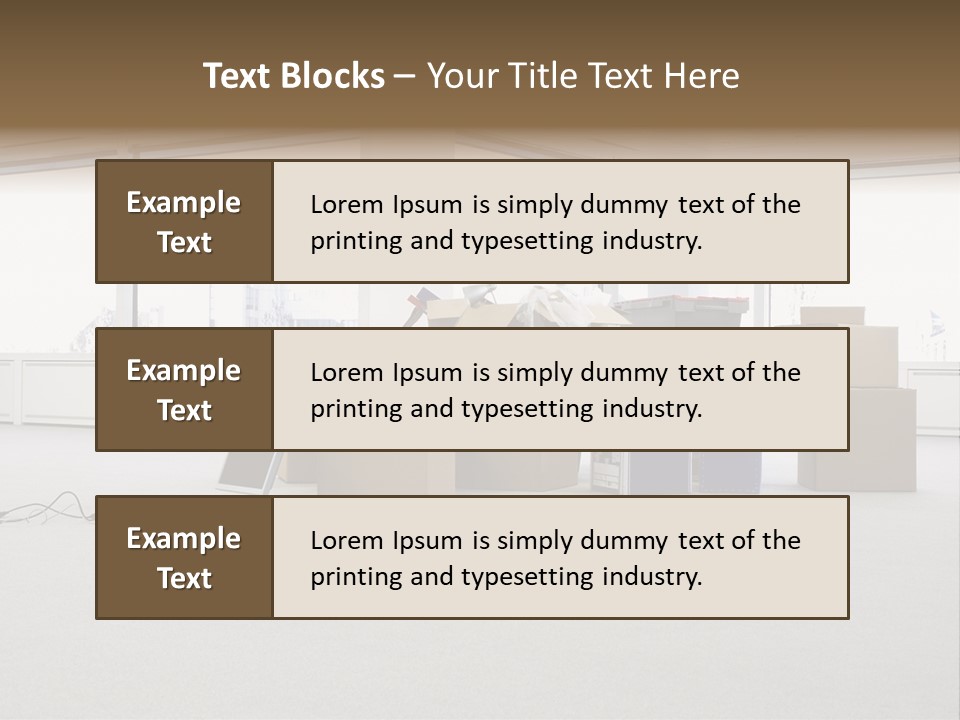 Floor Office Equipment PowerPoint Template
