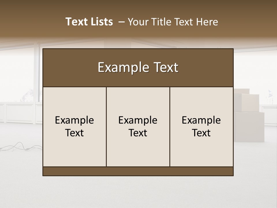 Floor Office Equipment PowerPoint Template
