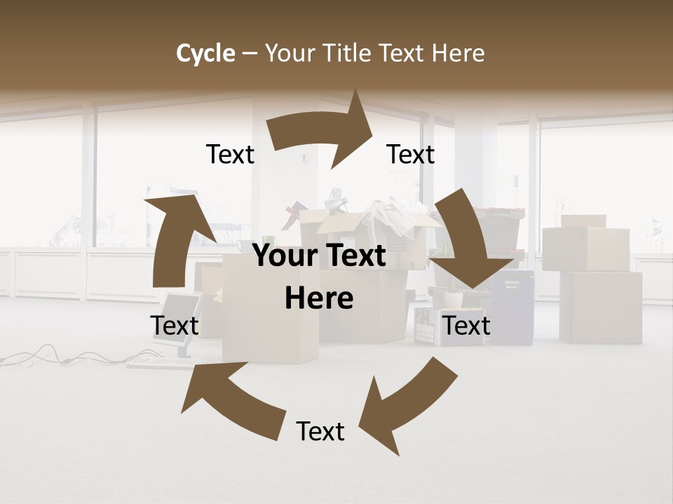 Floor Office Equipment PowerPoint Template