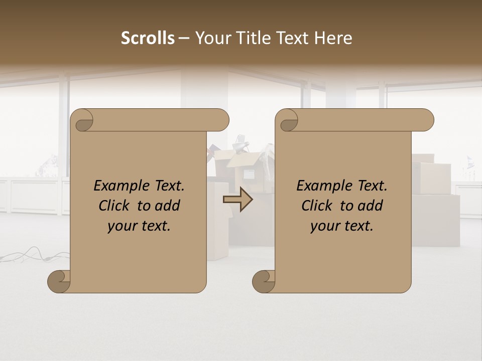 Floor Office Equipment PowerPoint Template