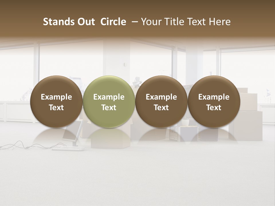 Floor Office Equipment PowerPoint Template