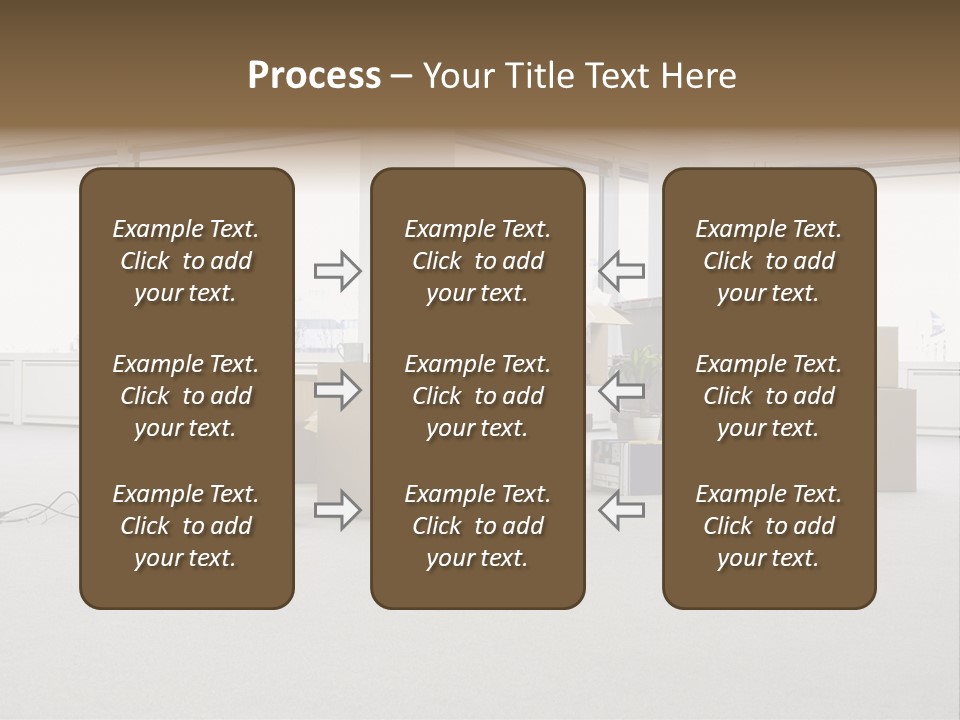 Floor Office Equipment PowerPoint Template