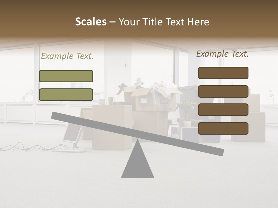 Floor Office Equipment PowerPoint Template