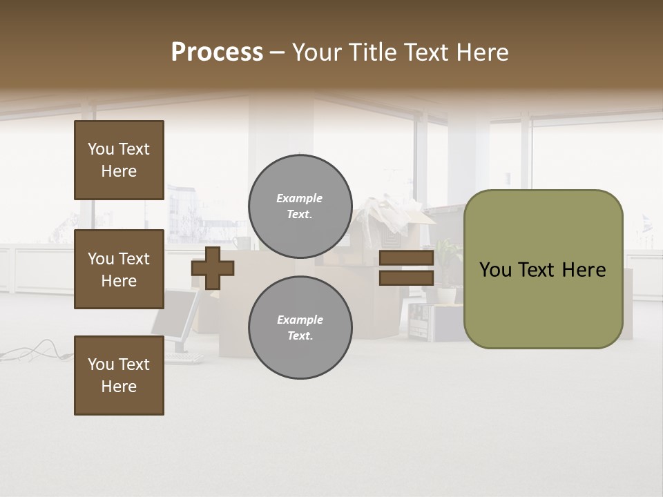 Floor Office Equipment PowerPoint Template