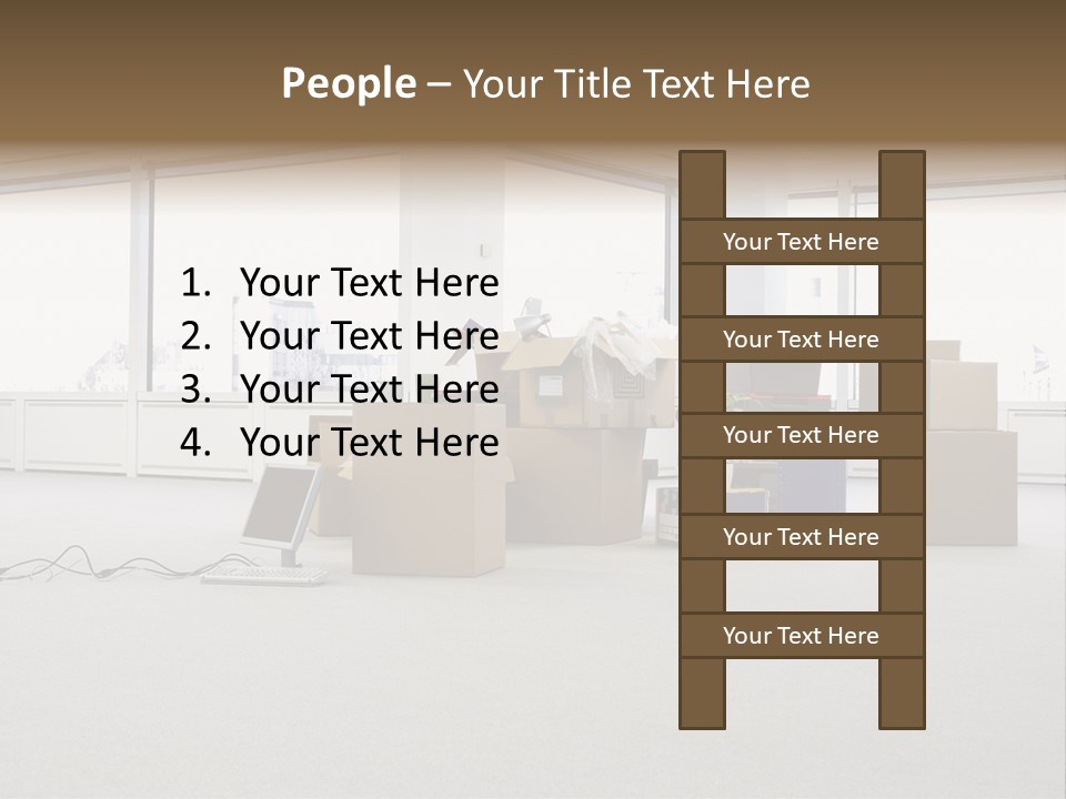 Floor Office Equipment PowerPoint Template