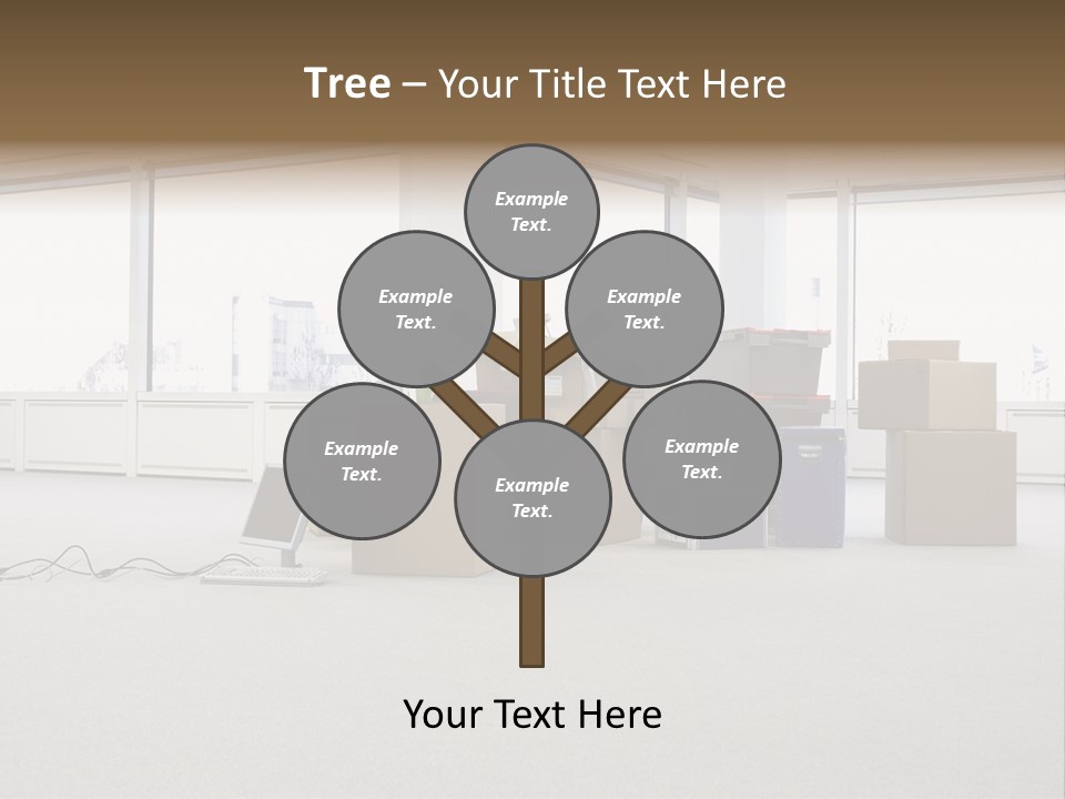 Floor Office Equipment PowerPoint Template