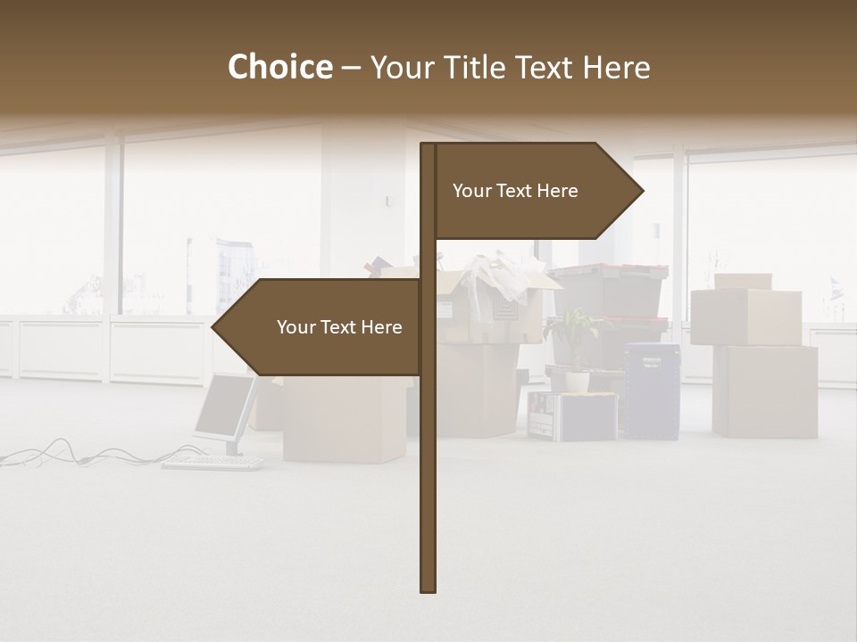Floor Office Equipment PowerPoint Template