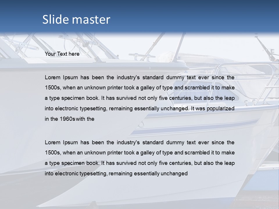 Pier Cutter Baltic PowerPoint Template