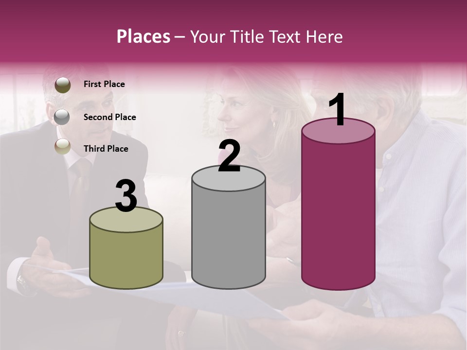 A Group Of People Sitting On A Couch Talking To Each Other PowerPoint Template