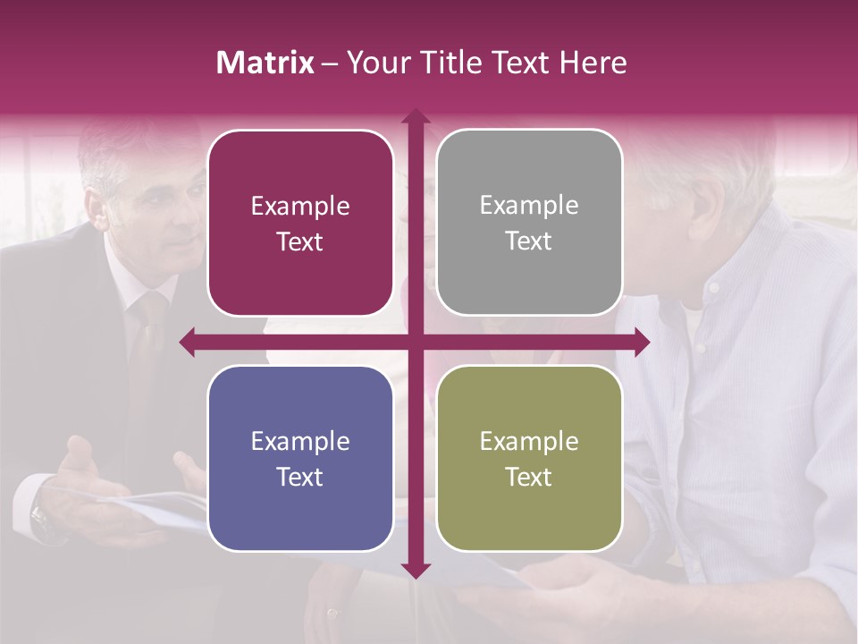 A Group Of People Sitting On A Couch Talking To Each Other PowerPoint Template
