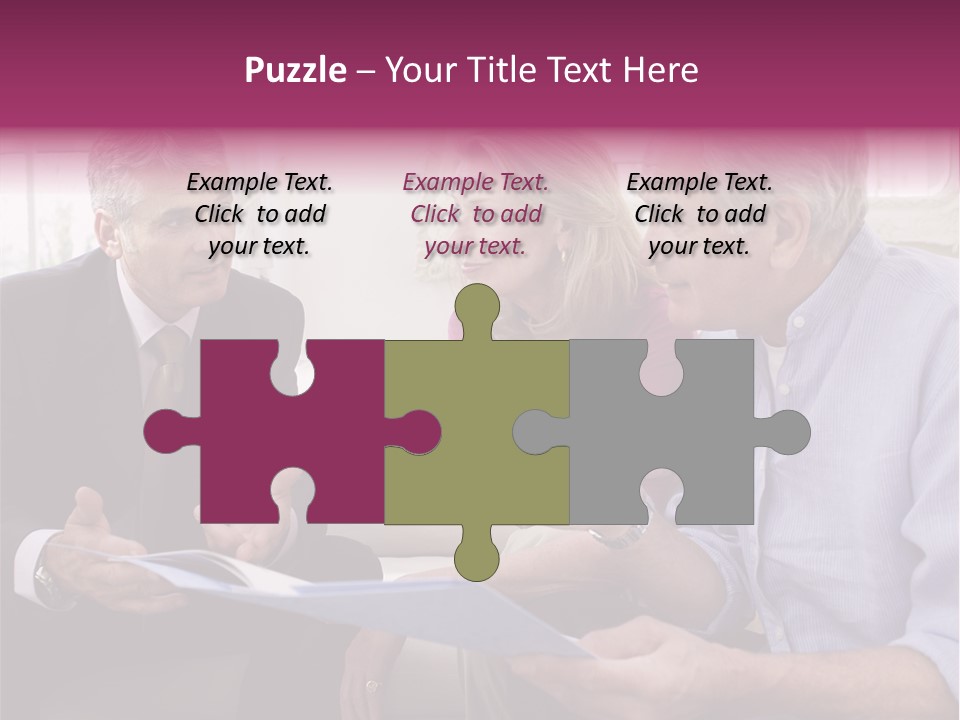 A Group Of People Sitting On A Couch Talking To Each Other PowerPoint Template