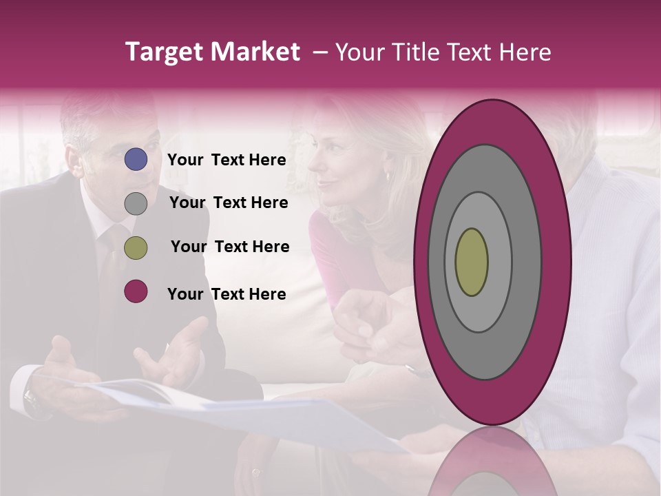 A Group Of People Sitting On A Couch Talking To Each Other PowerPoint Template