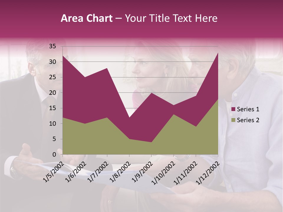 A Group Of People Sitting On A Couch Talking To Each Other PowerPoint Template