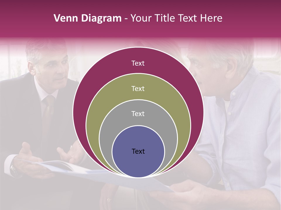 A Group Of People Sitting On A Couch Talking To Each Other PowerPoint Template