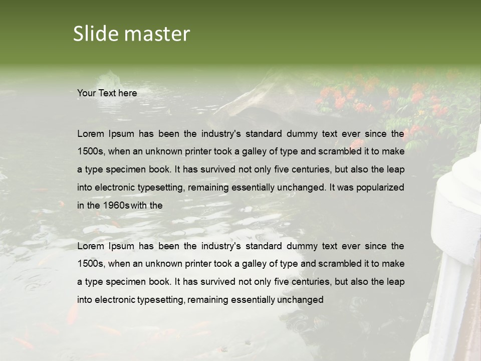 Quiet Foliage Peace PowerPoint Template