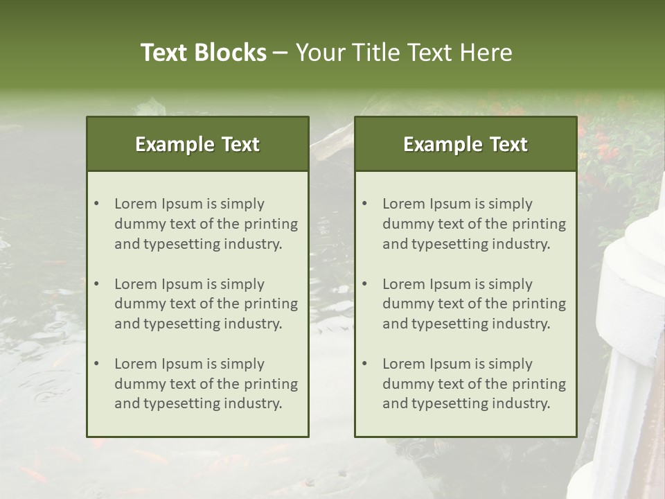 Quiet Foliage Peace PowerPoint Template