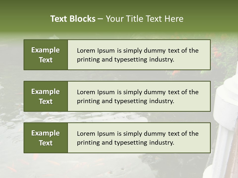 Quiet Foliage Peace PowerPoint Template