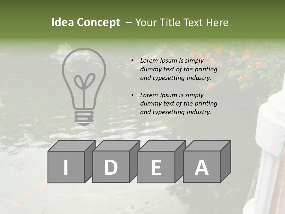 Quiet Foliage Peace PowerPoint Template