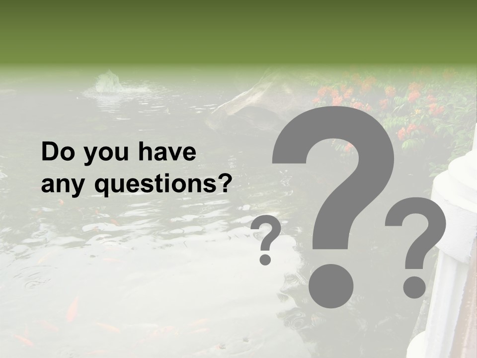 Quiet Foliage Peace PowerPoint Template