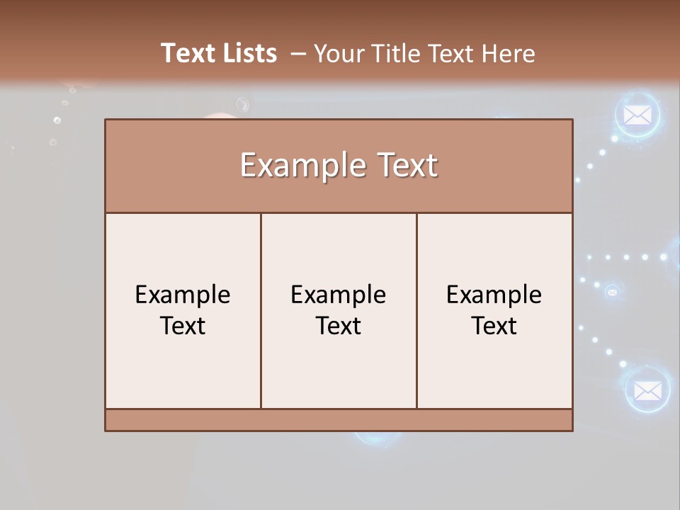 A Woman Holding Out Her Hand With Email Icons Coming Out Of It PowerPoint Template