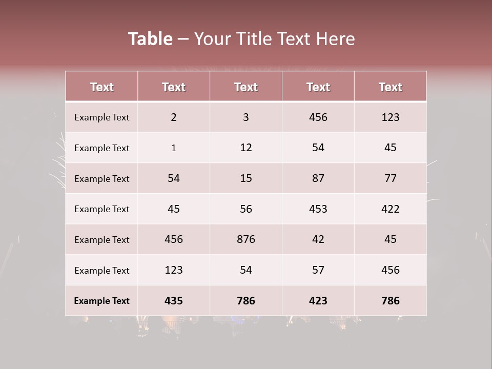 A Group Of People Watching A Fireworks Display PowerPoint Template