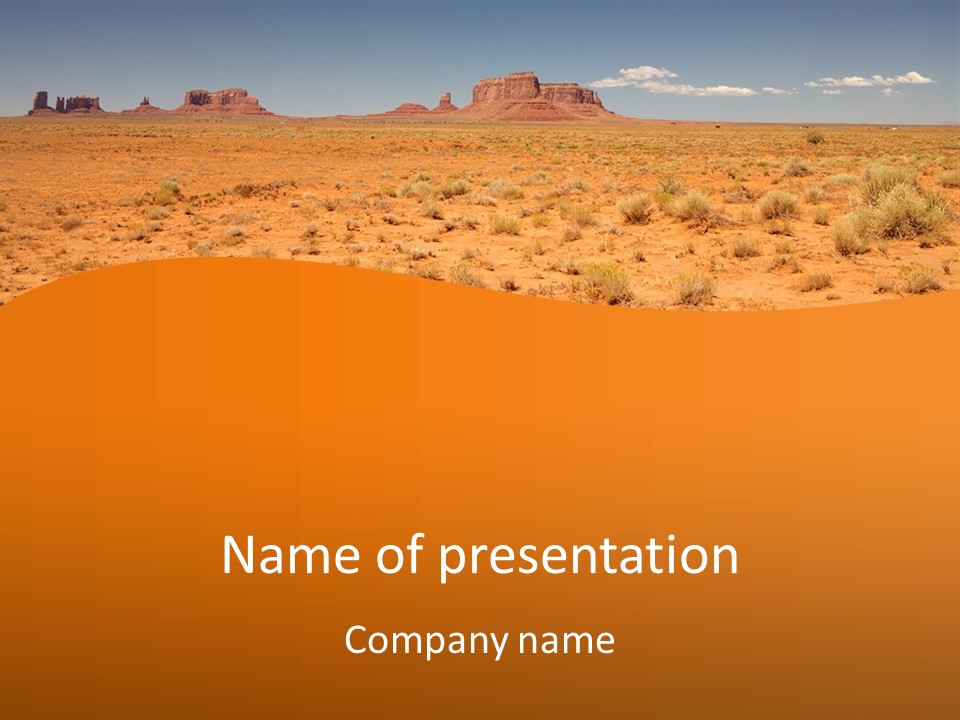 Distant Nature Scenery PowerPoint Template