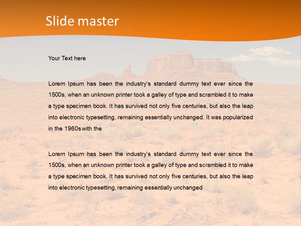 Distant Nature Scenery PowerPoint Template