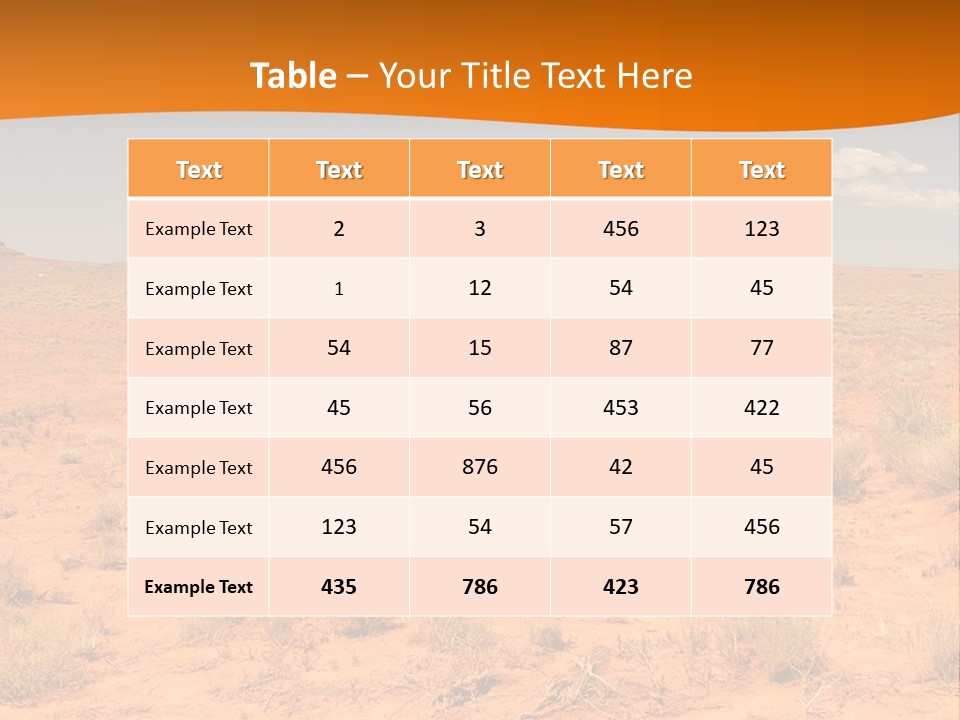 Distant Nature Scenery PowerPoint Template