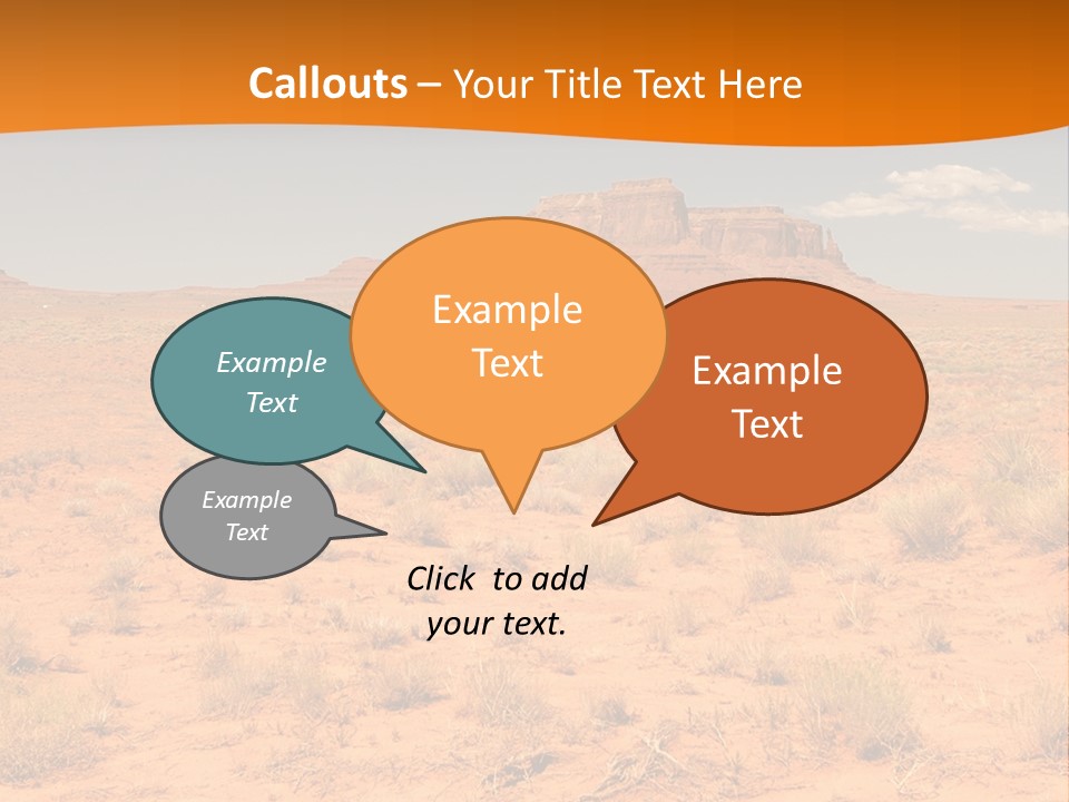 Distant Nature Scenery PowerPoint Template