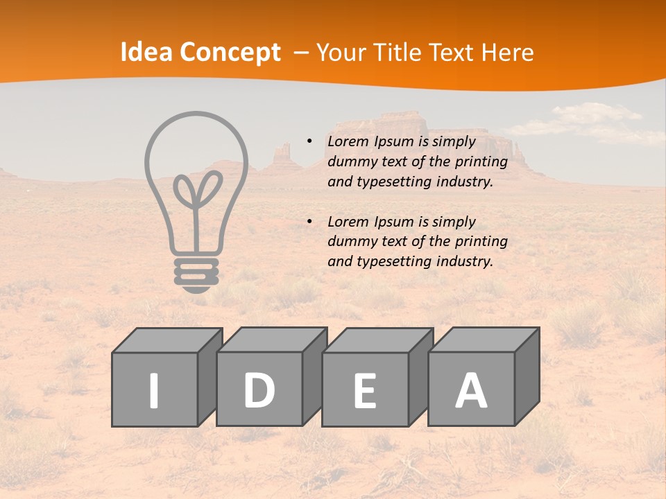 Distant Nature Scenery PowerPoint Template