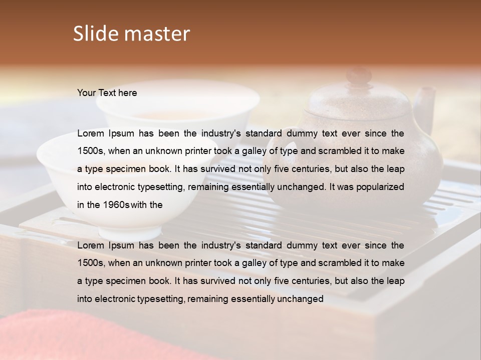 Japan Meditation Kettle PowerPoint Template