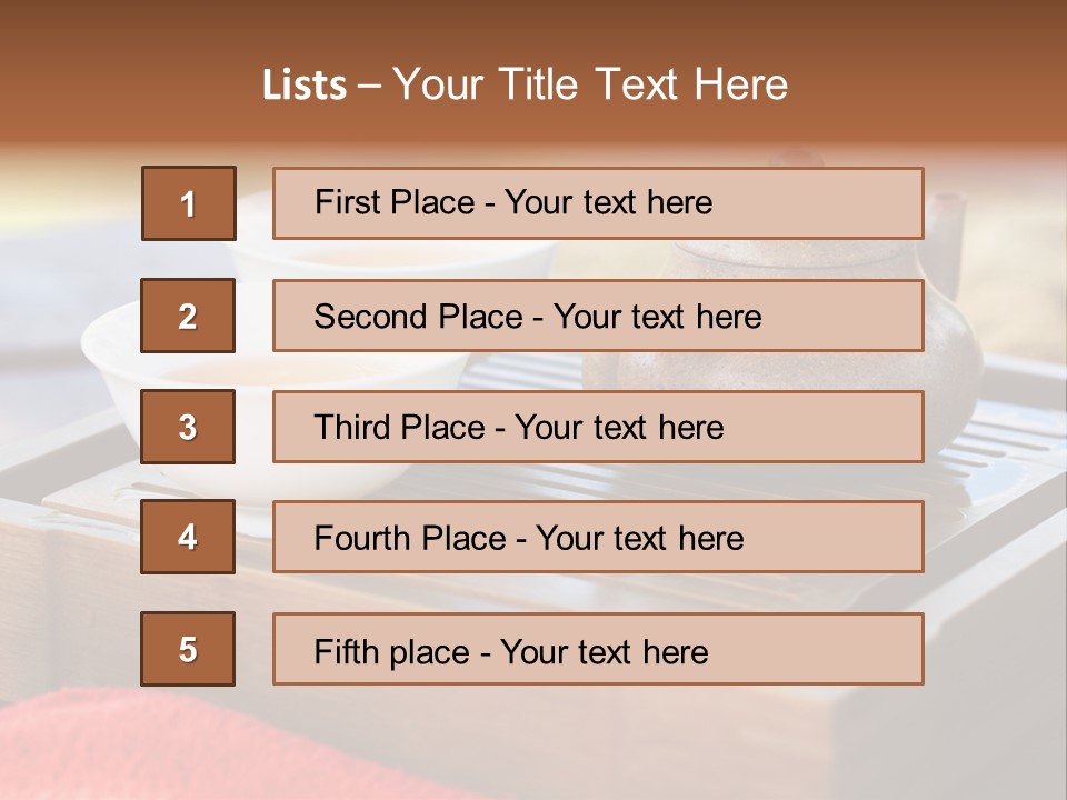 Japan Meditation Kettle PowerPoint Template