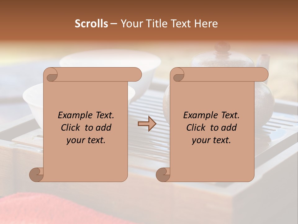 Japan Meditation Kettle PowerPoint Template