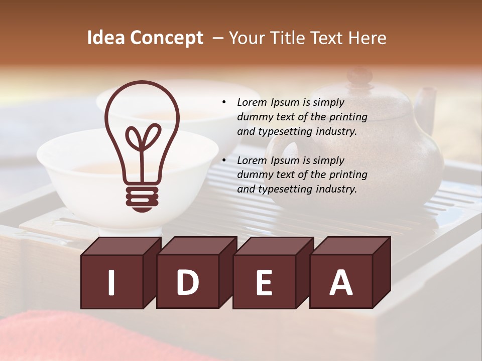 Japan Meditation Kettle PowerPoint Template