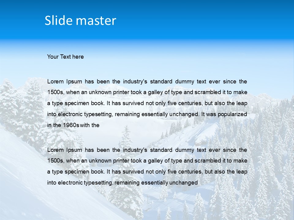 Nature Sport Panorama PowerPoint Template