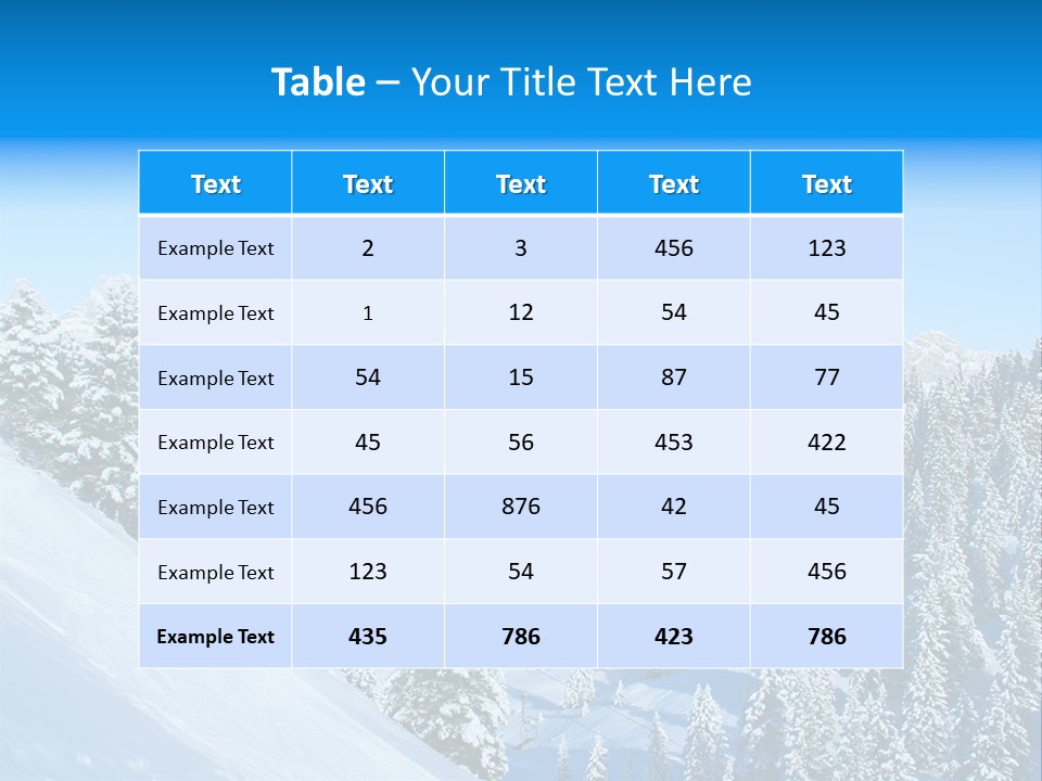 Nature Sport Panorama PowerPoint Template