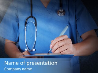 Clinical Practitioner Notice PowerPoint Template