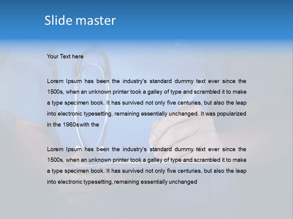 Clinical Practitioner Notice PowerPoint Template